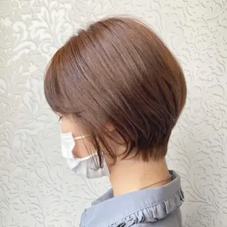 ショート 顔周りカット/透明感 カラー🤍大塚蛍のヘアスタイル