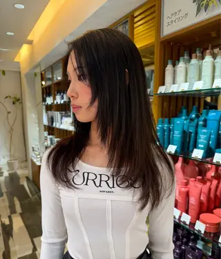 ロング 岸 奈々香のヘアスタイル
