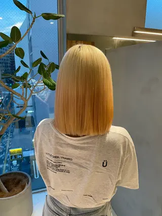 ミディアム ショート⌇艶カラー ⌇ RIN🌙のヘアスタイル
