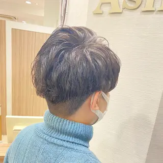 パーマ メンズ ブリーチ🐰インナー ♡ハイライト♡綾🐰のヘアスタイル