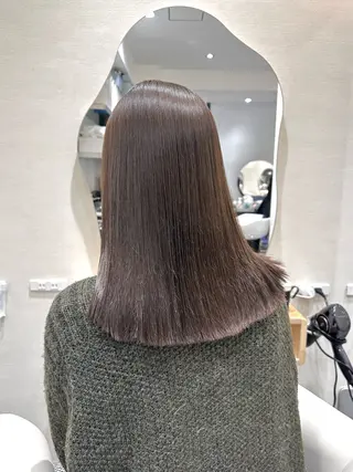 セミロング カラー 矢野 晃平のヘアスタイル