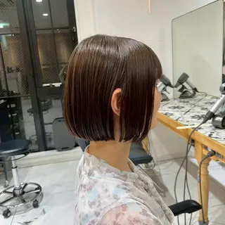 ミディアム カラー 艶髪/ボブモデル 募集🫧terukaのヘアスタイル