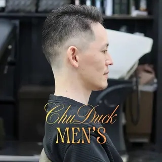 ショート メンズ フェード×メンズ カット|SHOTAのヘアスタイル