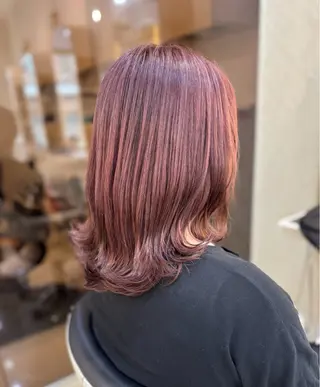 ロング カラー はらだ すずのヘアスタイル