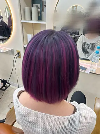 ショート カラー ぴんく髪の美容師🎀 🖤ゆうなのヘアスタイル