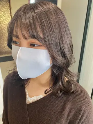 セミロング カラー 【safric】 NAOのヘアスタイル