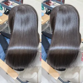 ロング 髪質改善✨艶髪カラー 縮毛矯正✨有田仁志のヘアスタイル