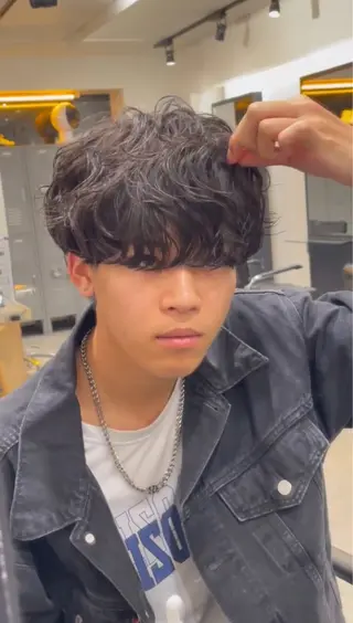 パーマ メンズ fifth 武正 琉生のヘアスタイル