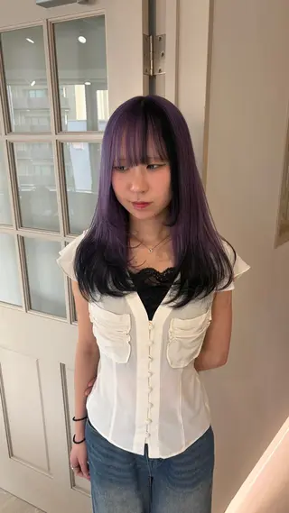 セミロング 光岡 玲遠のヘアスタイル