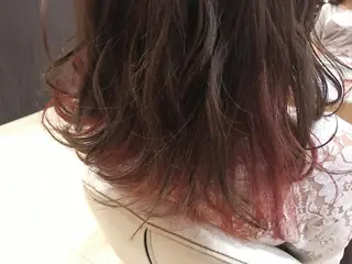 セミロング カラー Oopsレイヤー 加藤澄都のヘアスタイル