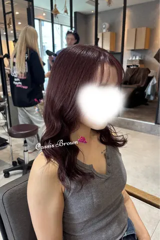 カラー konomi∗*ﾟ /暖色🍇/縮毛矯正のヘアスタイル