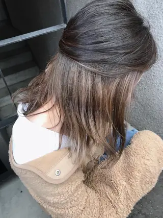 ミディアム ママ美容師 ＊ヒマワリのヘアスタイル