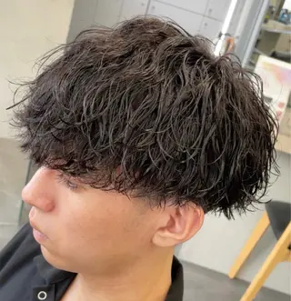 ミディアム パーマ ヘアアレンジ メンズ fifth 石川 凪のヘアスタイル