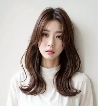 ミディアム カラー 宇田 光希のヘアスタイル