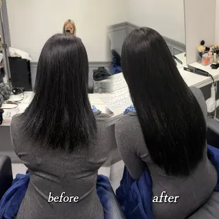 ロング カラー 🦋REISA🦋 エクステ×ハイトーンのヘアスタイル