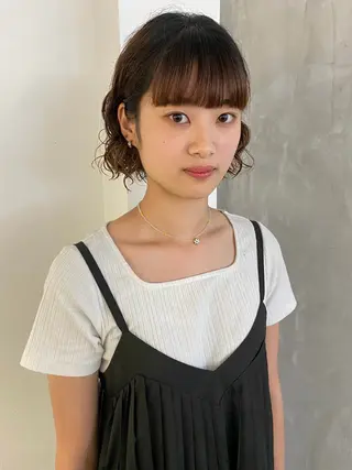 ショート パーマ 森貴裕/ニュアンス パーマ/オリーブのヘアスタイル