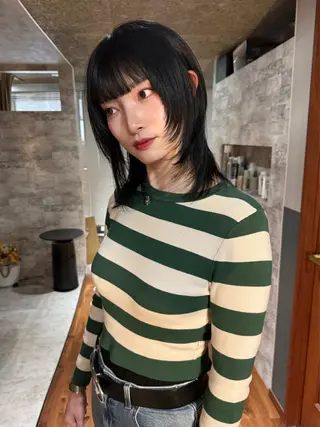 ミディアム カラー mai / linoah˚✧のヘアスタイル