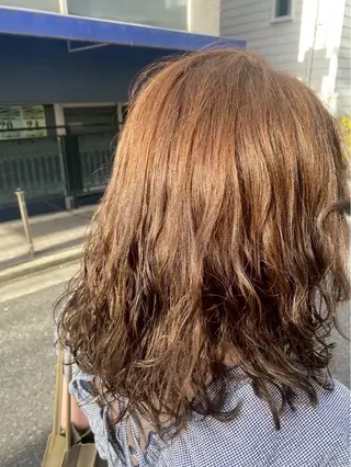 ミディアム パーマ ラゾアミスタ🕊 さとう ななほのヘアスタイル
