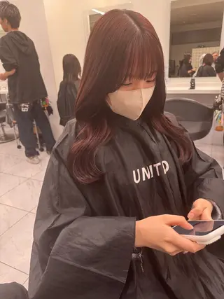 ロング カラー パーマ ヘアアレンジ メンズ キッズ 韓国系🇰🇷🩶 艶暗髪/MEIのヘアスタイル