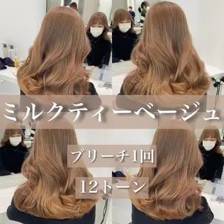 セミロング カラー センターパート特化 井上健太のヘアスタイル