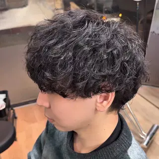 パーマ メンズ メンズパーマ/メンズ カット/たばたよしきのヘアスタイル