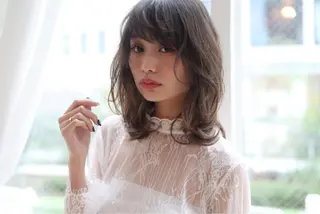 ミディアム カラー 髪質改善/韓国風 レイヤー/田村祐樹のヘアスタイル