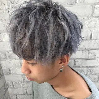 カラー メンズ Oopsレイヤー 加藤澄都のヘアスタイル
