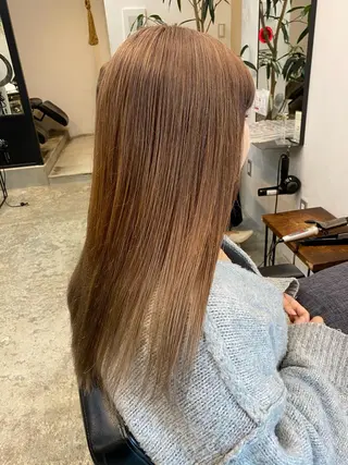 ロング カラー やました もえかのヘアスタイル