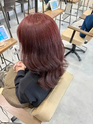 ロング カラー ブリーチなしwカラー /艶カラー/oukaのヘアスタイル