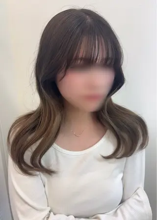 セミロング カラー Agu.hair__ ミナミのヘアスタイル