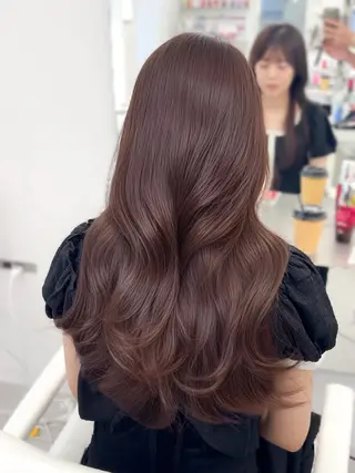 セミロング カラー ヘアアレンジ 顔周り&ミディアム 特化/池袋/kokiのヘアスタイル