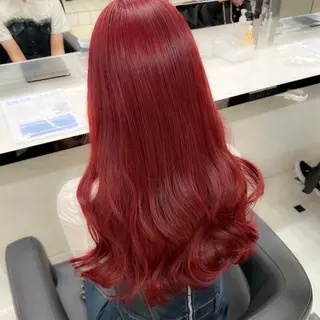 カラー girlな暖色ヘア 🪽🫧ハルナ🎀のヘアスタイル