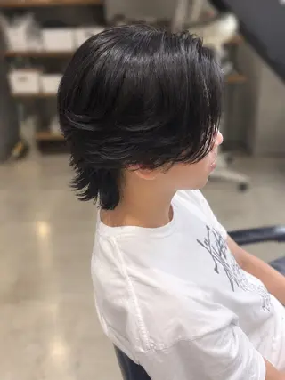 ミディアム パーマ メンズ 🫧こだわりカラー 🩰/渡邉日向🕊のヘアスタイル