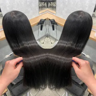 ロング 今話題の艶髪矯正 美艶カラー/FUKAのヘアスタイル