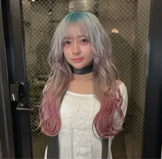 ロング カラー ハイトーンカラー/ デザインカラー/瑛樹のヘアスタイル