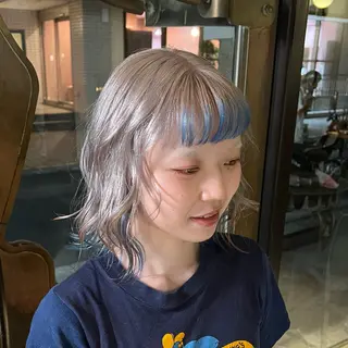ミディアム カラー 赤みゼロ/透明感 カラー🌿KANTAのヘアスタイル