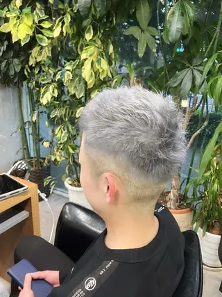 ショート メンズパーマ shell 宮下のヘアスタイル