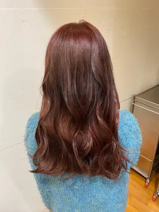 ロング カラー 長澤 しずくのヘアスタイル