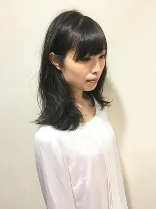 セミロング パーマ ディレクター ノナカのヘアスタイル
