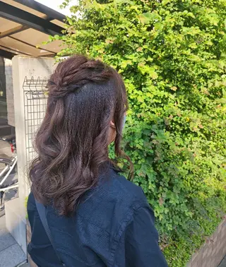 ヘアアレンジ 大人髪ヘアセット/ 切りたて感なしカットのヘアスタイル