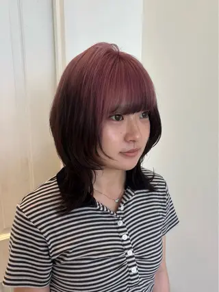 ミディアム カラー レイヤー sala 推しカラー職人🎀のヘアスタイル