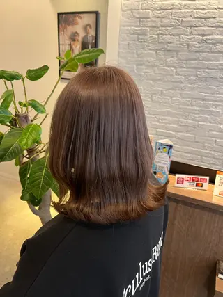 ミディアム カラー 艶カラー⏳ブリーチ Natsukiのヘアスタイル