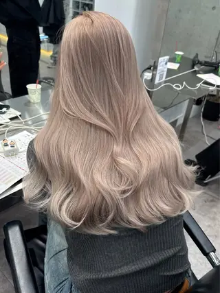 ロング カラー 似合わせ×ハイトーン ブリーチカラー/大雅のヘアスタイル