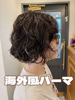 ミディアム パーマ オリーブ/みづき /ボブパーマ🤍のヘアスタイル