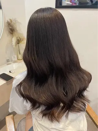 ロング naho💚 /wカラー/縮毛矯正のヘアスタイル