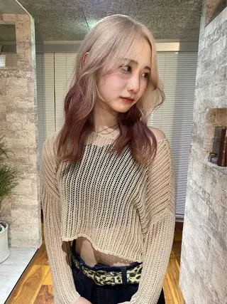 セミロング カラー mai / linoah˚✧のヘアスタイル