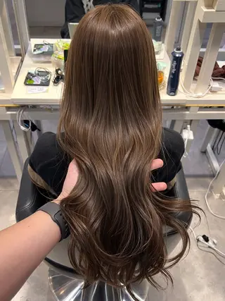 ロング 恵比寿韓国レイヤー× 艶透明感カラー大場のヘアスタイル