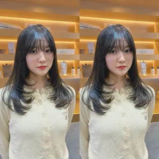 セミロング カラー 🎀レイヤー×艶髪 メンズパーマ/諒のヘアスタイル