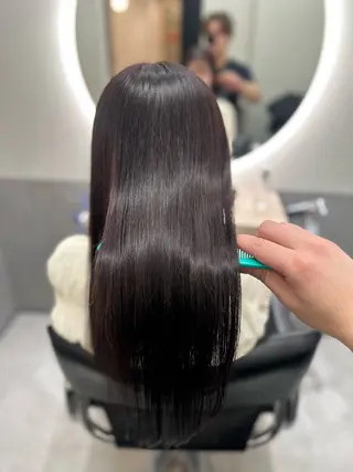 ロング カラー ヘアアレンジ 美髪透明感特化｜ なおき｜池袋美容師のヘアスタイル