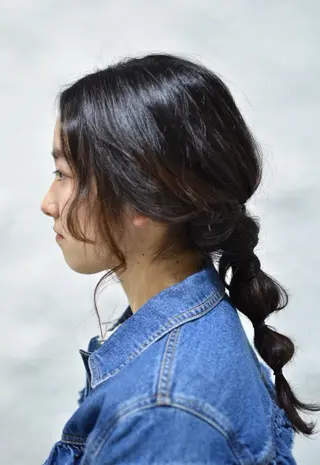 ロング ヘアアレンジ fuchigami suzunoのヘアスタイル